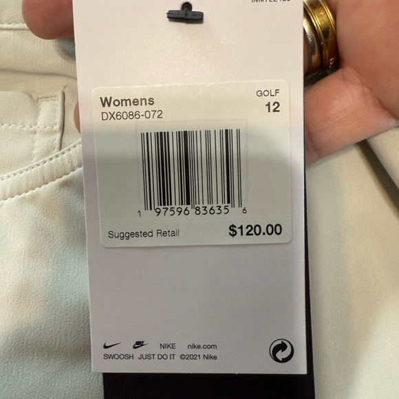 Nike Women’s Golf Pants Size 12 NWT Cream - Picture 5 of 10